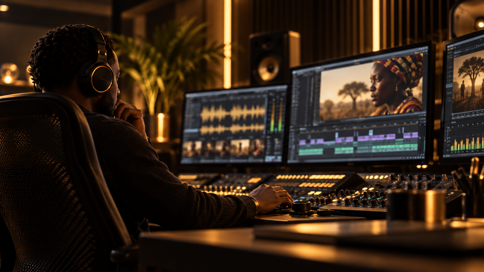 Audio post-production and localisation editing suite